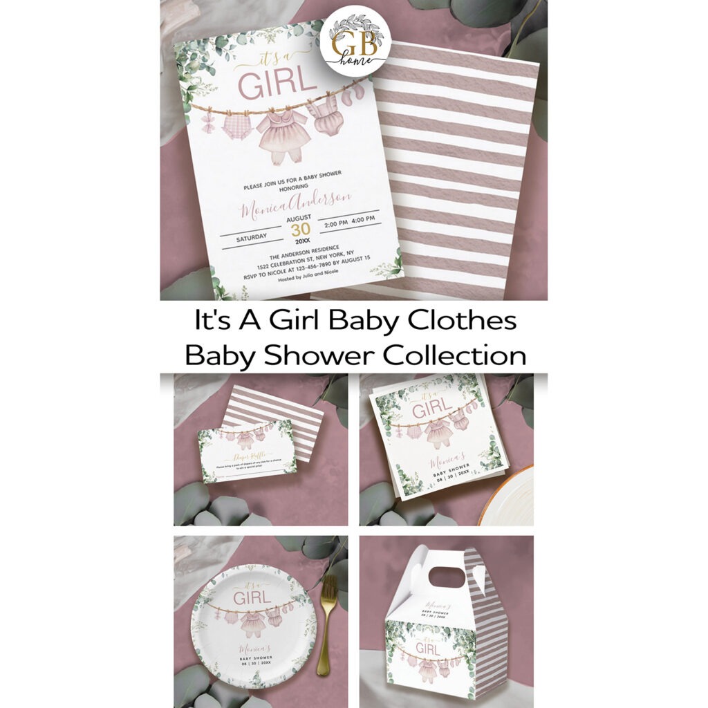 It's A Girl Baby Clothes Baby Shower Collection